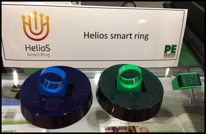 Image of 2 smart rings on display