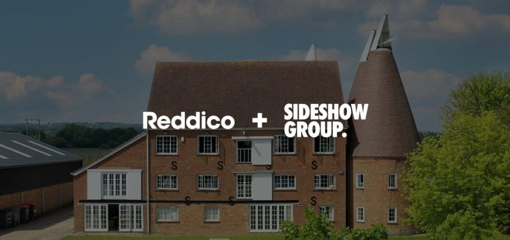Image of the Reddico office with "Reddico + Sideshow Group" text written on top.
